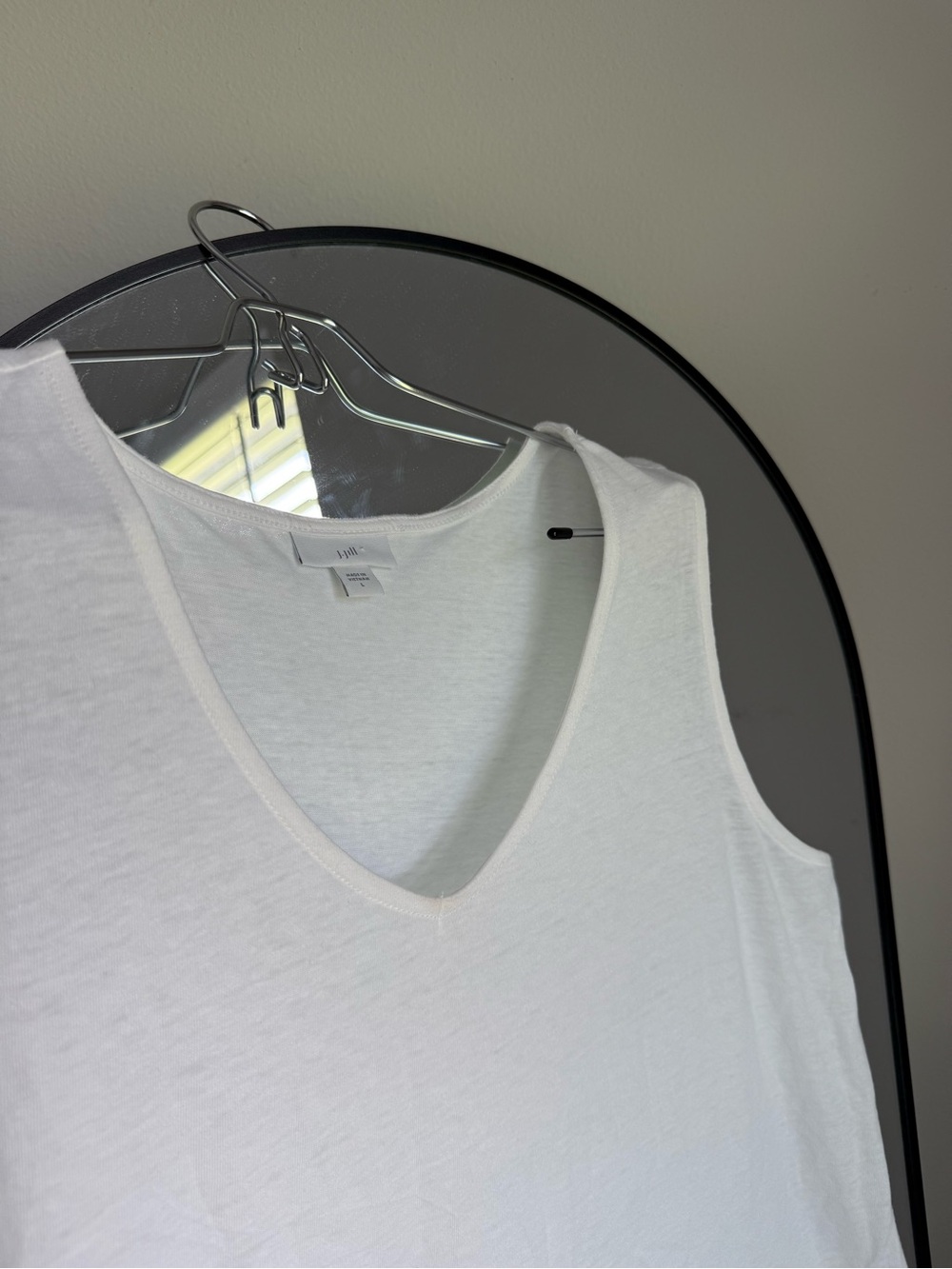 J Jill linen cotton blend white tank Large - Picture 2 of 6